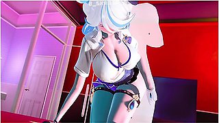 Genshin Impact - Furina In School Uniform Surprises You
