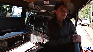 Asian cutie gives wild POV blowjob and handjob in steamy amateur reality scene