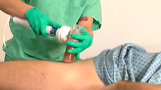 Goddess Fina Nurses Her Patient by Hand in Post-surgery Evaluation