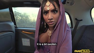 Yasmina Khan’s Asian Nurse Exam in Taxi Heat