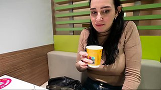 Kinky stepmom needs stepson's fresh milk in her coffee