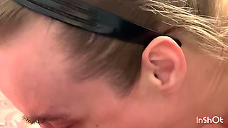 Mature sucks dick and gets her mouth overflowed with a lot of cum!