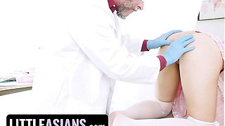 Satine Summers Quivers as the Doctor Probes Her Ass