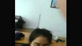 Amateur Asian College Girl Takes BBC Facial