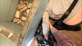 Pipe Fixing Gone Wrong! He Doesn't Expect My Cock
