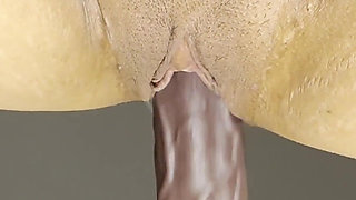 Pinay MILF Fuck Machine DP to Squirting Swallow - Lexxi Wett