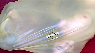 Lesbians in rubber gets disciplined