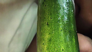 Today I felt like getting fucked by a cucumber