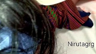 Nepali Homemade Sex Tape: Blonde Teen Doggy Style & 69 with Nepali Audio