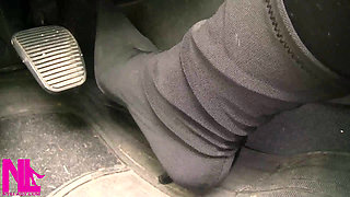 Revving in Cloth Black Boots