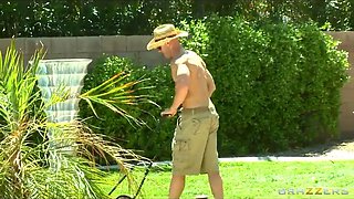 Brazzers - Blond bombshell Alexis Ford fucks her new poolboy