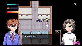 Anime, schoolgirl, pussy-smothering