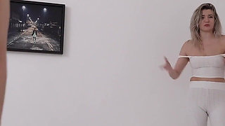 Let's Splt the Fun! Step-sis and GF Take Turnes on His Huge Cock