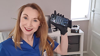 Nurse Clinical Trial Degradation with Rough Hand Job and Pegging Punishment