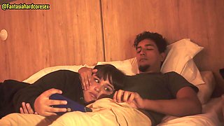 Stepsister Swallows After Movie in Teen Big-Cock Brunette Heat