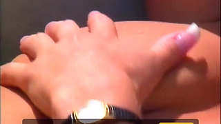 Blonde couple sucking licking in the yacht