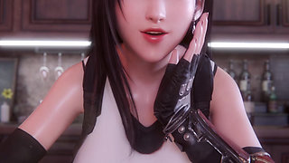 Final Fantasy VII - Tifa is Lonely ( VR 4K hentai3d Animation)
