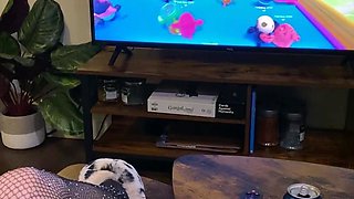 Hot redhead amateur teen girl riding and jerking boyfriend