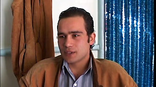 Mature whore with a nice body fucks hard and then gets warm cum on her tits