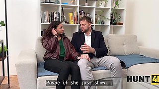 Big ass Latina fucked by stranger next to cuckold hubby
