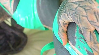 First Time Guy Destroys Tight Ass - Sloppy BJ, Gape & Anal Stretching