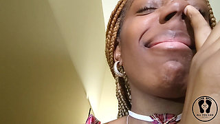 Nose Picking Snots Nostrils Frontal Camera POV