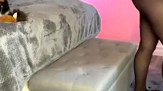 Busty amateur Autumn striptease and masturbating