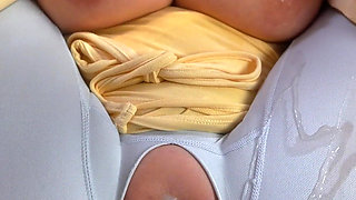 Doll Like Body Fuck & Fake Creampie Overload - Huge Tits & Ass in Crotchless Leggings - Lilykoti