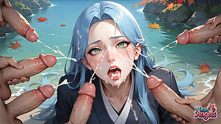 Autumn Sea Milk Spray Orgasm: Multi-penis Deluge