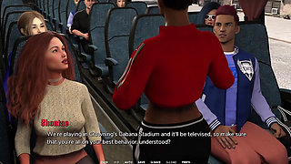 Taboo University - Hot Emo Girl Gives Me a Handjob Inside a Public Bus - 3D Porn Games