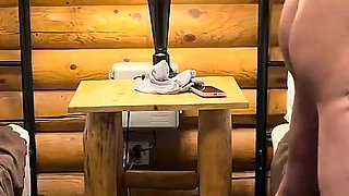 190cm 100kg Chinese Stud Celebrates Xxxmas by Fucking Married Chinese MILF in a Cabin