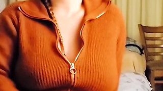 I Wore My 52F Lesbian Roommate’s Soccer Stepmom Sweaters Fucking Myself in Them Then Nude and Left the Video on Her Bed Wanting