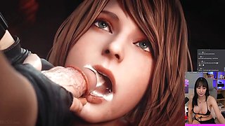 ⚠️the presidents daughter-in-law is a FUCKSLUT. Ashley vs Leon! Resident Sinister Anime porn
