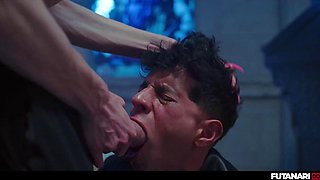 Tanya Virago Dominates Emilio Mazote with Futanari Big Tits