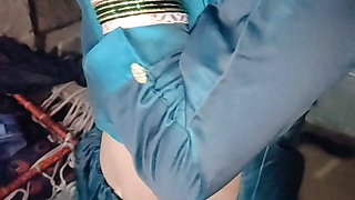At Night, the Dick Enters the Stepsister Vagina and Has Sex