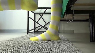Solo mummies in striped knee-highs