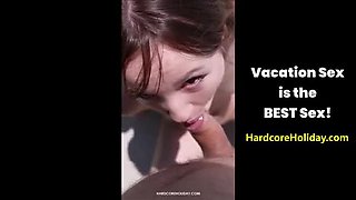 Hardcore Holiday Sex Compilation with Rebecca Volpetti - Beach Blowjob & Doggy Style Fucking