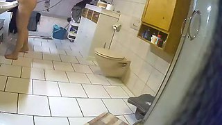 girlfriend Hidden bath shower