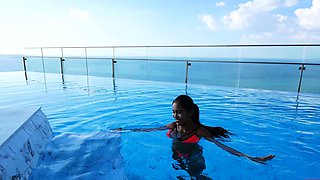 Big ass Thai GF first time anal fucking