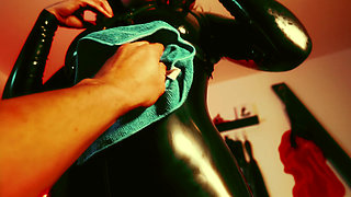 Divine Devotion: Latex Worship, Spit, Gas & Toilet Training POV