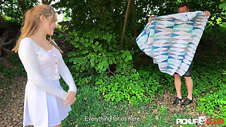 PICKUP CLUB - Russian Beauty Una Fairy Outdoor Sex