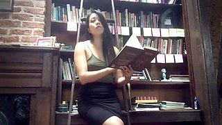 Strict librarian Dominatrix Mara takes charge in the library