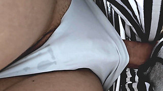 Horny Stranger Slides his Cock Under Skirt Inside her Panties and CUMS Hard in a crowded bus