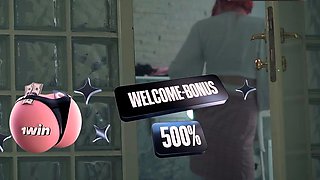 Hotel plow with step mom, creampie inwards perfect tits.