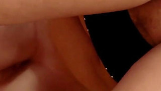 Naughty Blonde Housewife with Huge Tits Masturbates