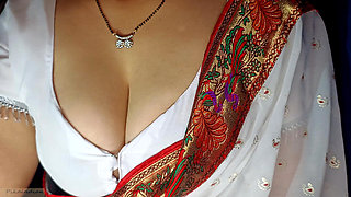 Hot Sexy Desi Housewife Saree Blause Big Natural Boobs Seduce, Fucking and Blowjob Sexy Hot Desi