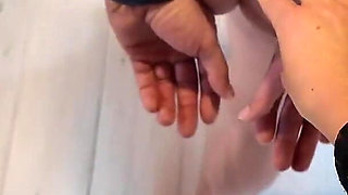 House Slave Enjoys His Empress’s Strap-on and Starts Leaking