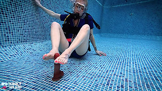 Underwater Scuba Foot Job