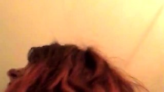 Cute curly brunette solo webcam masturbation