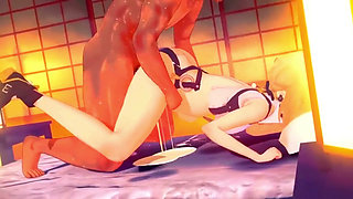Zenless Zone Zero - Horny Evelyn Squirting Everywhere While Taking a Deep Creampie - 3D Hentai Animations